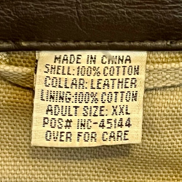 Men's Tan & Brown Military Field Style Jacket - Picture 13 of 14